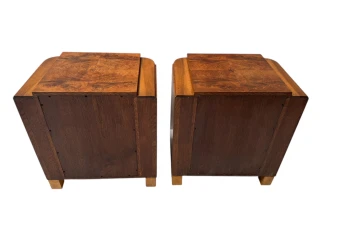 Two Art Deco Cabinets or Bed Side Tables, 1930s